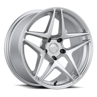 Kansei K15H Astro 18x10.5in / 5x120 BP / 12mm Offset / 72.56mm Bore - Hyper Silver Wheel